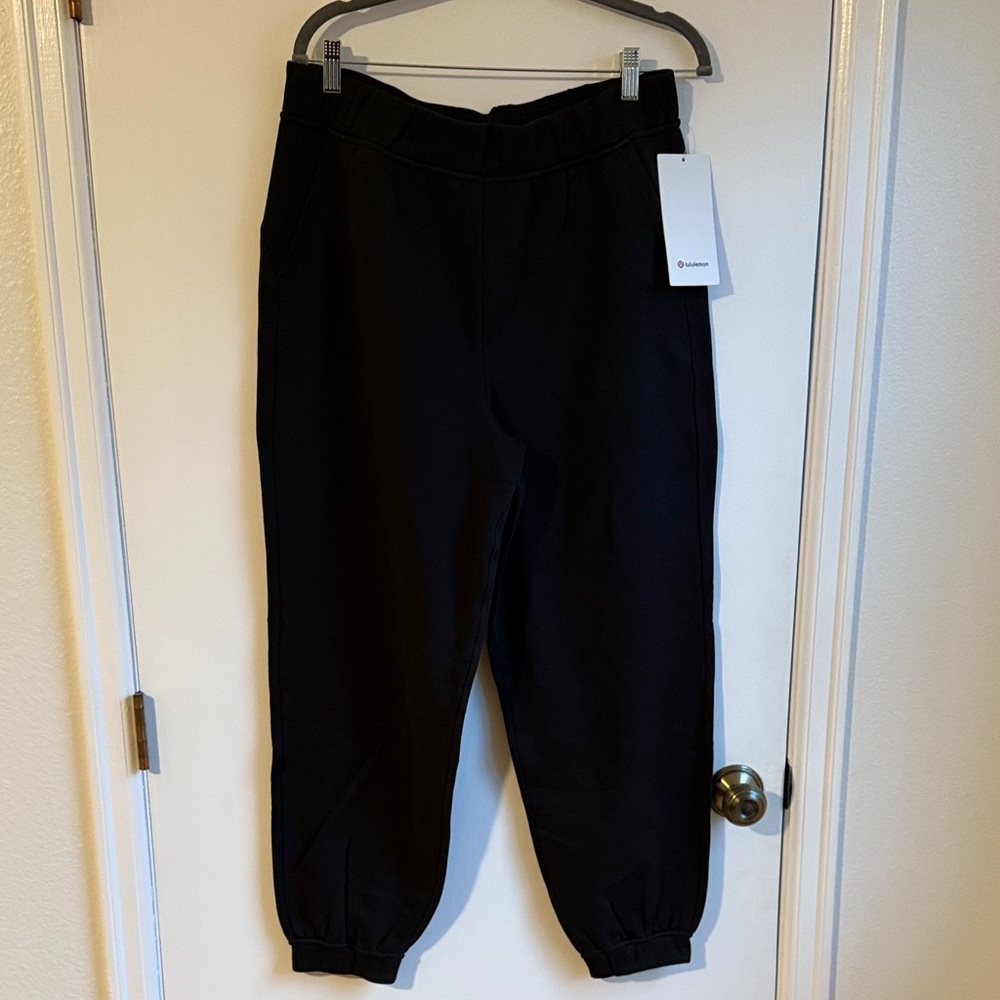 Lululemon Relaxed High Rise Joggers, Black, Size 10, NWT